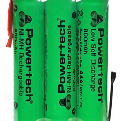 POWERTECH επαναφορτιζόμενη μπαταρία PT-790 800mAh, AAΑ HR03, 3τμχ