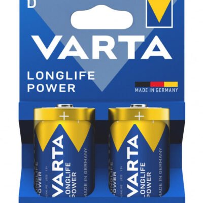 VARTA αλκαλικές μπαταρίες Longlife Power, D/LR20, 1.5V, 2τμχ