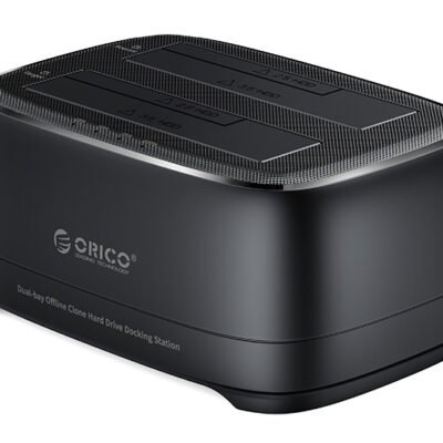 ORICO docking station για 2.5" ή 3.5" SATA HDD/SSD DD28U3-C, 2 θέσεων, 5Gbps, clone function, μαύρο